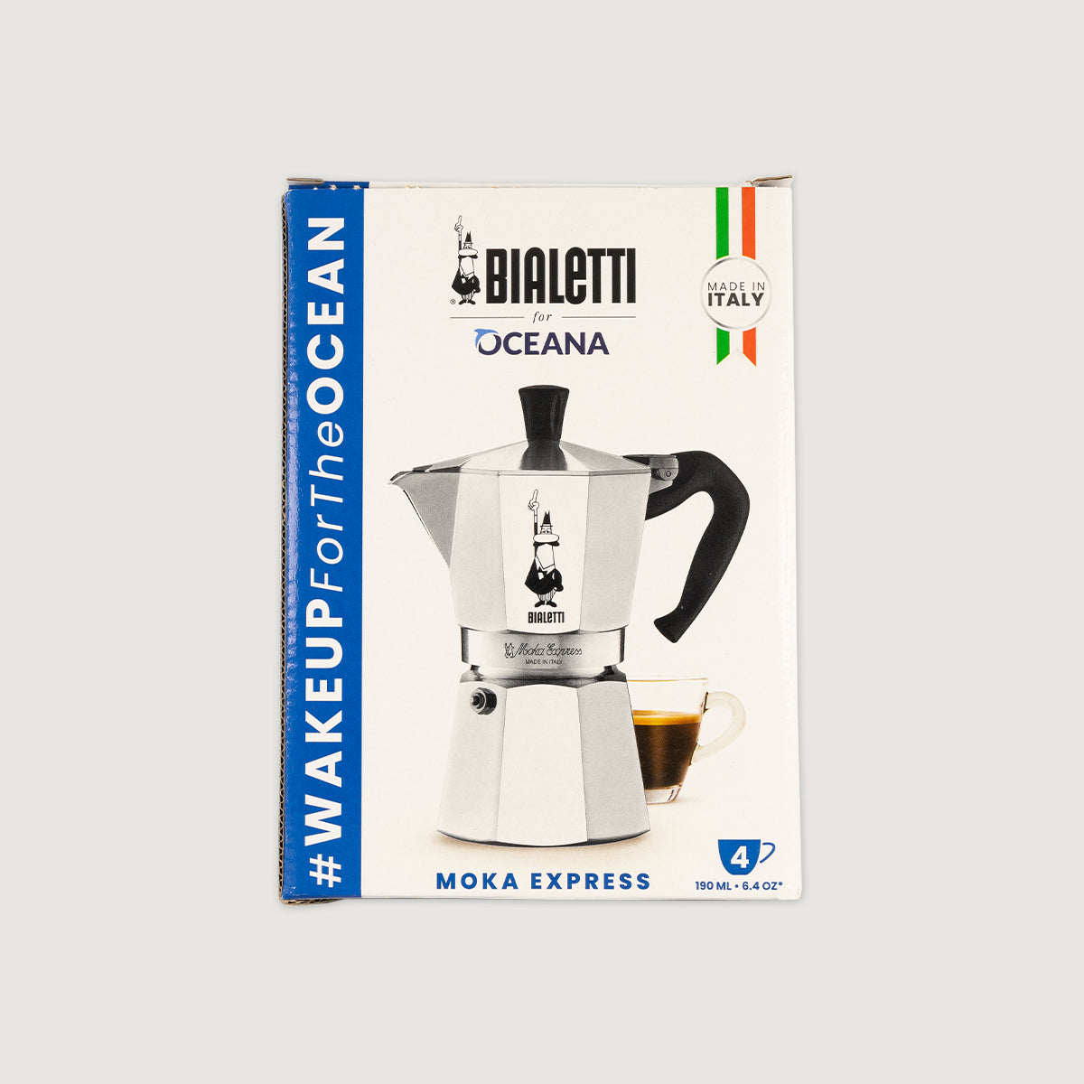 Bialetti Moka Express Oceana espresso maker, 4 cups